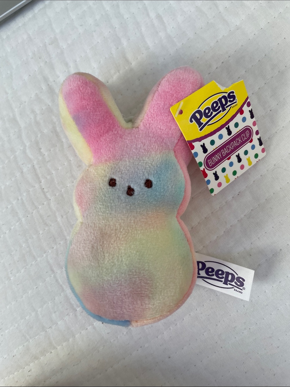 Peeps Pastel Rainbow Bunny Plush - Soft Multicolor Kids Toy